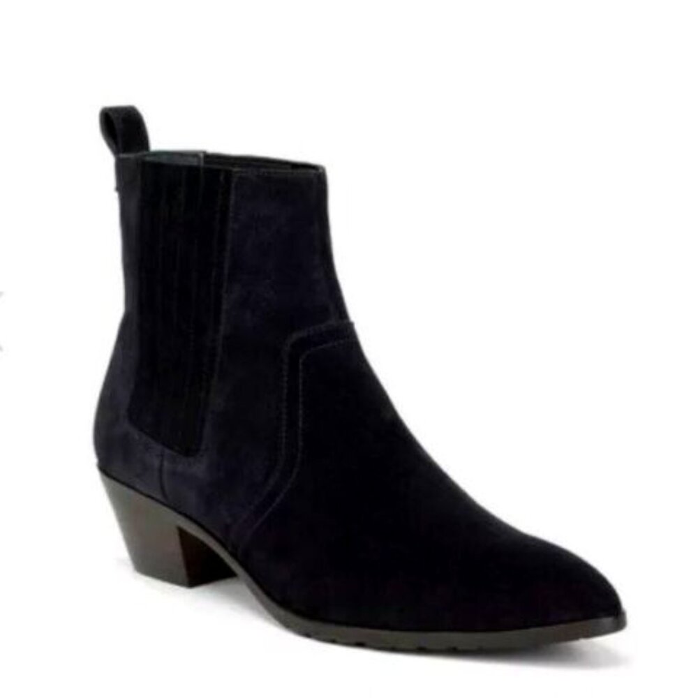 DONALD J PLINER Donis Black Suede Ankle Boots